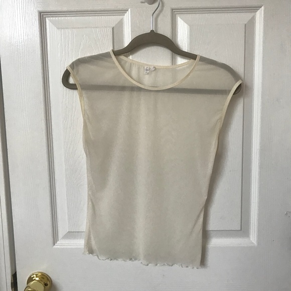 Urban Outfitters Tops - Urban Outfitters Out From Under Ivory Sheer Tank